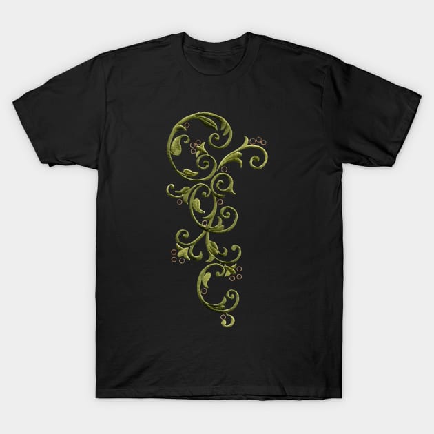 Green vegetation patterns T-Shirt by AdiDsgn